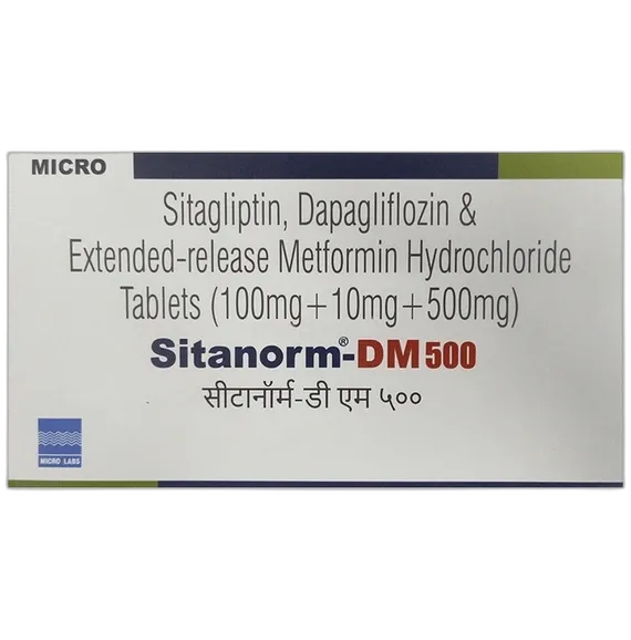 sitanorm dm 500 tablet 10's